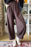 Sunday Morning 7/8 Barrel Pant Black & Chestnut